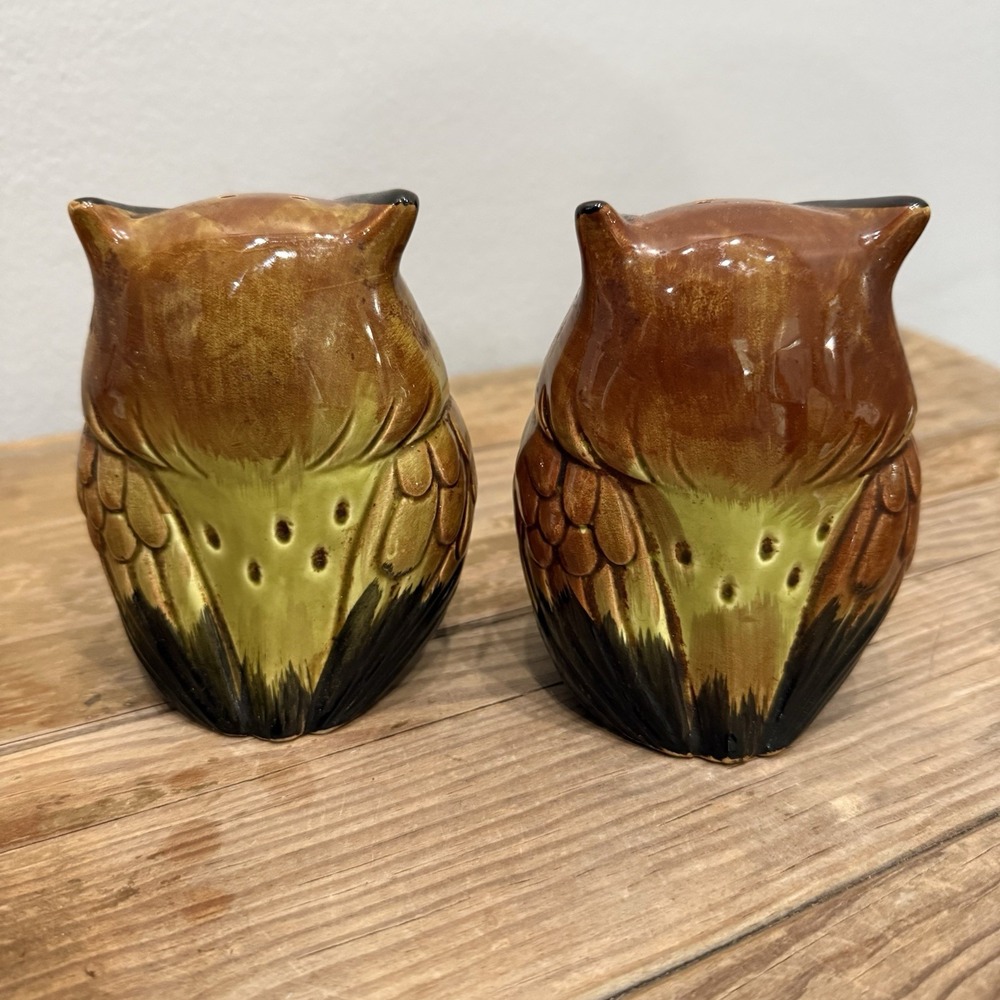 Vintage Lego Japan Model 4442 owl salt and pepper shakers - Picture 5 of 11